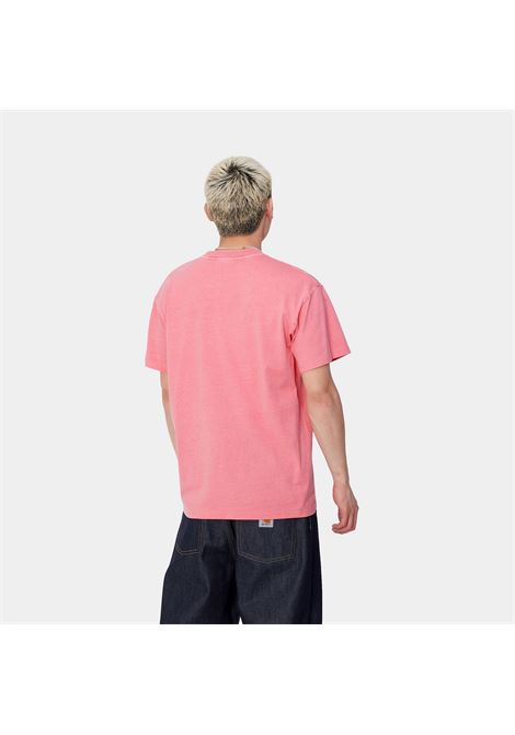 duster script t-shirt men pink in cotton CARHARTT WIP | I03362229P.GD
